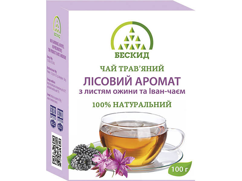 

Травяной чай "Лесной аромат" с листьями ежевики и Иван-Чаем (100 г)