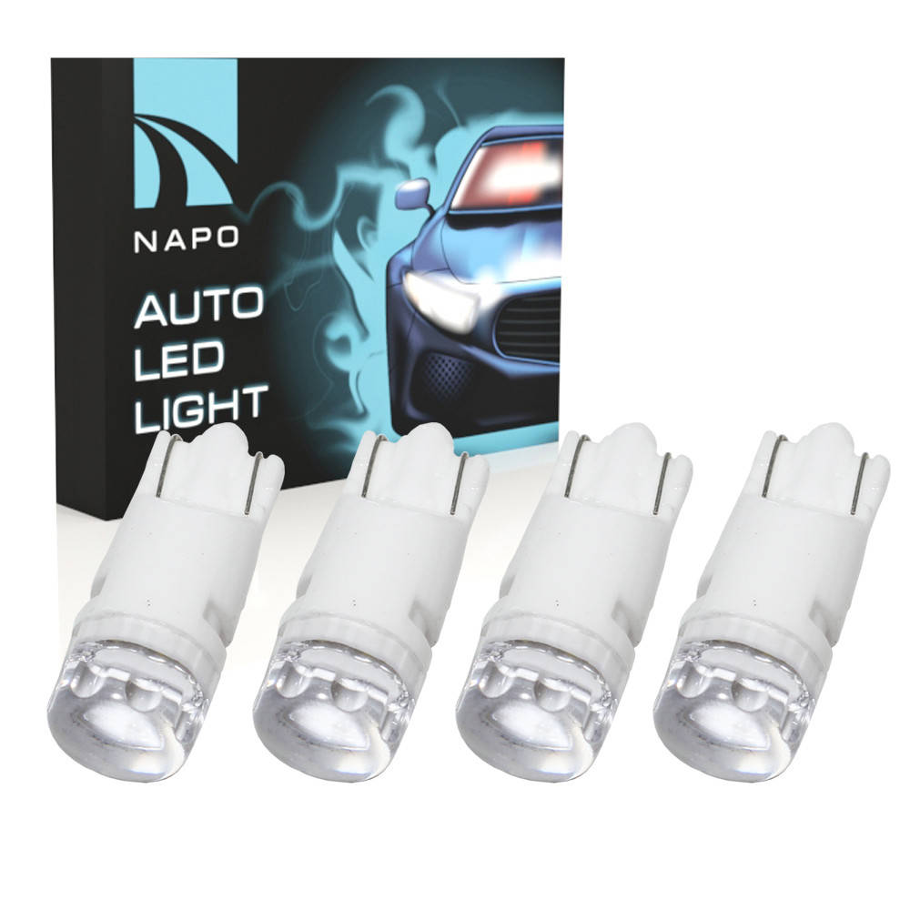 

Автолампа диодная T10-CCAB-2835-2smd Ceramic, комплект 4 шт, W5W, 194, 168, цвет свечения белый