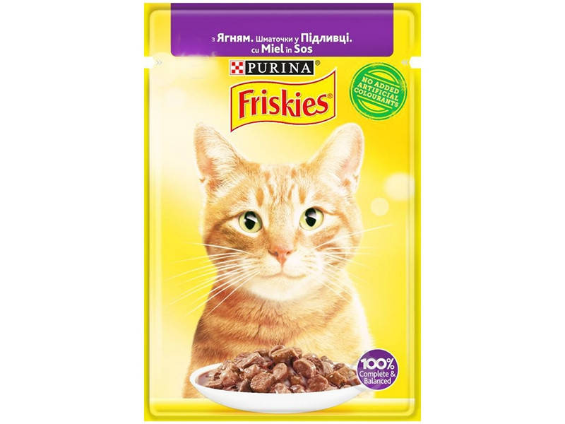

Friskies Консервы для кошек с ягненком, кусочки в подливе, 85 г