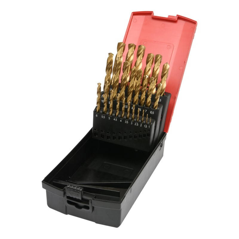 

Набор сверл по металлу YATO HSS-TiN 1-13 мм 25 шт