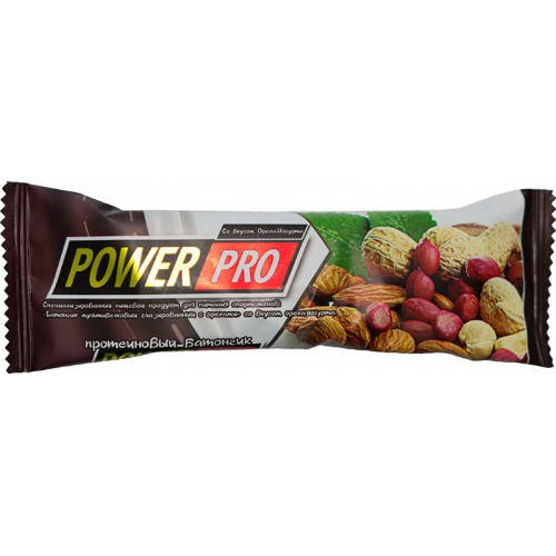 

Протеиновый батончик Power Pro 36% 60 г йогурт орех