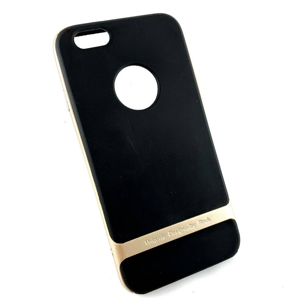 

Чехол для iPhone 6 6s накладка бампер противоударный Ipaky Carbon черный, золото