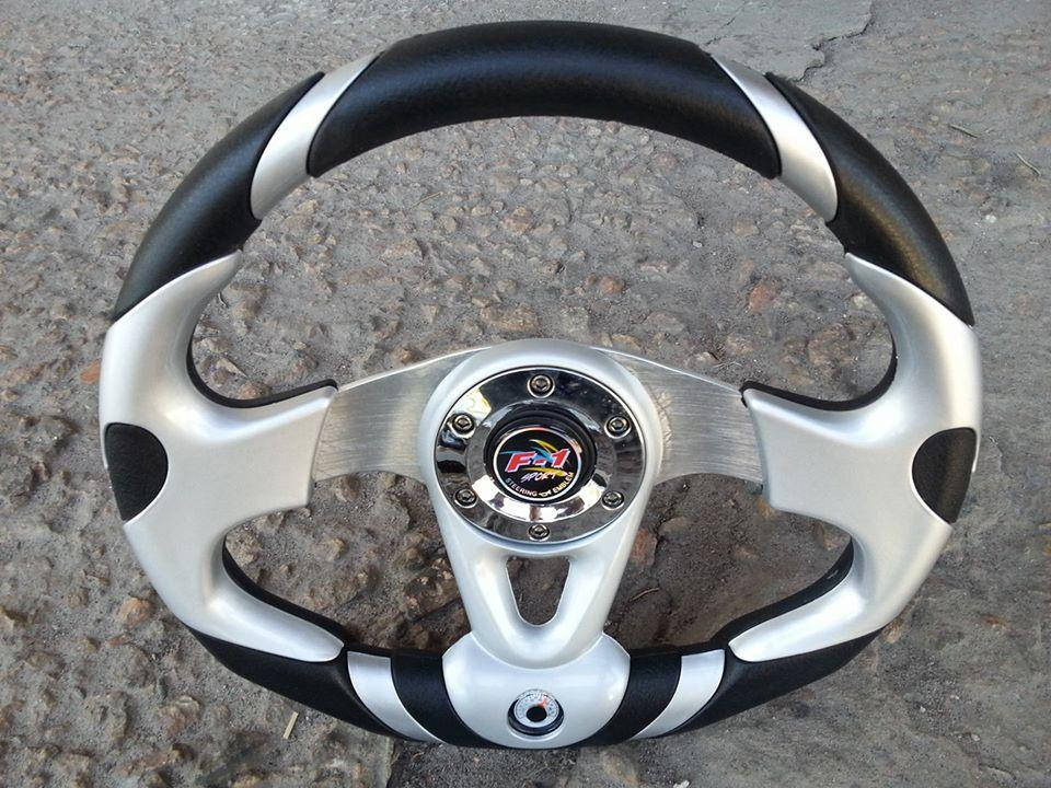 

Руль спортивный с термометром №604 (серый)