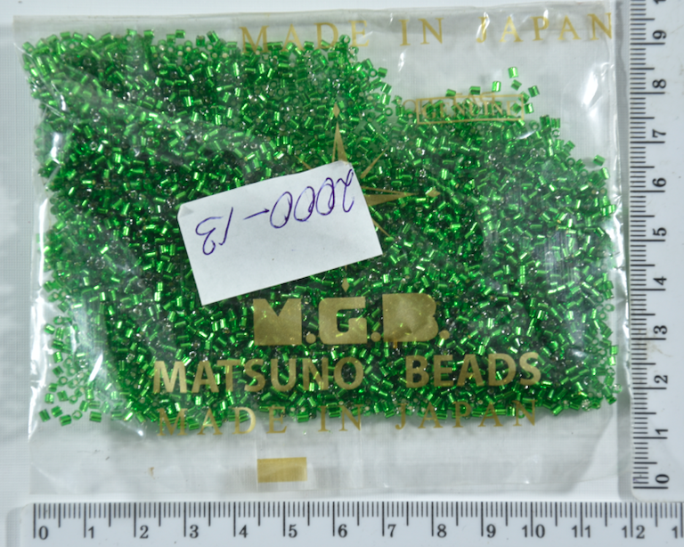 

Стеклярус рубка "MATSUNO" Япония 50гр №152 зелёный уп=1шт