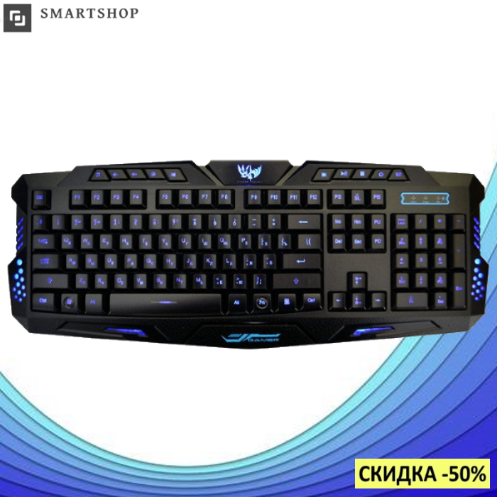 

Игровая клавиатура с подсветкой Atlanfa M200 (s3), Черный