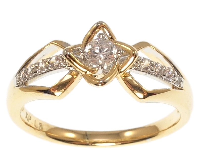 

Кольцо Xuping Позолота 18K+Родий "Цветок" р.17.5,18,18.5,19