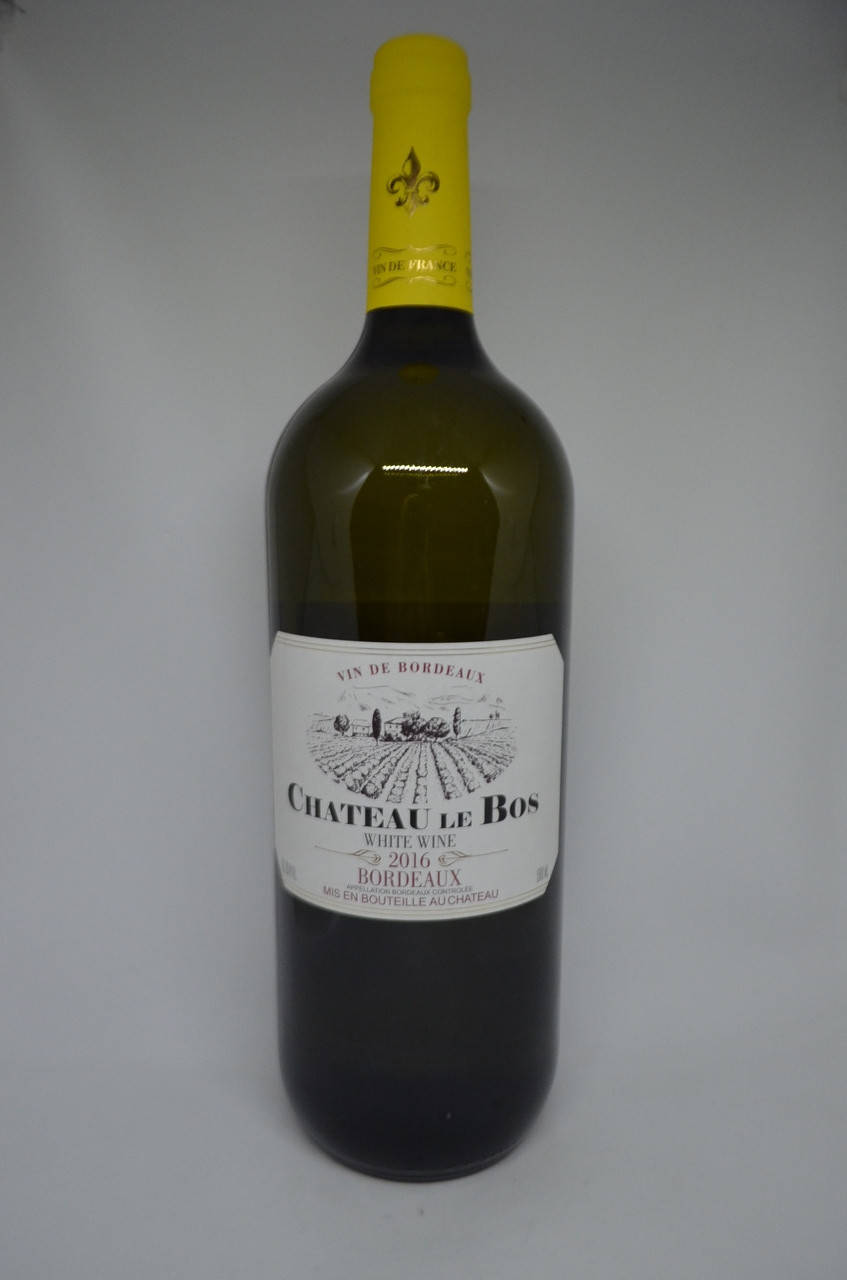 

Вино сухое Bourdeux Chateau le Bos белое 1.5 л