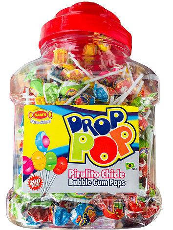 

Льодяник на паличці Drop Pop мікс 200 шт банка