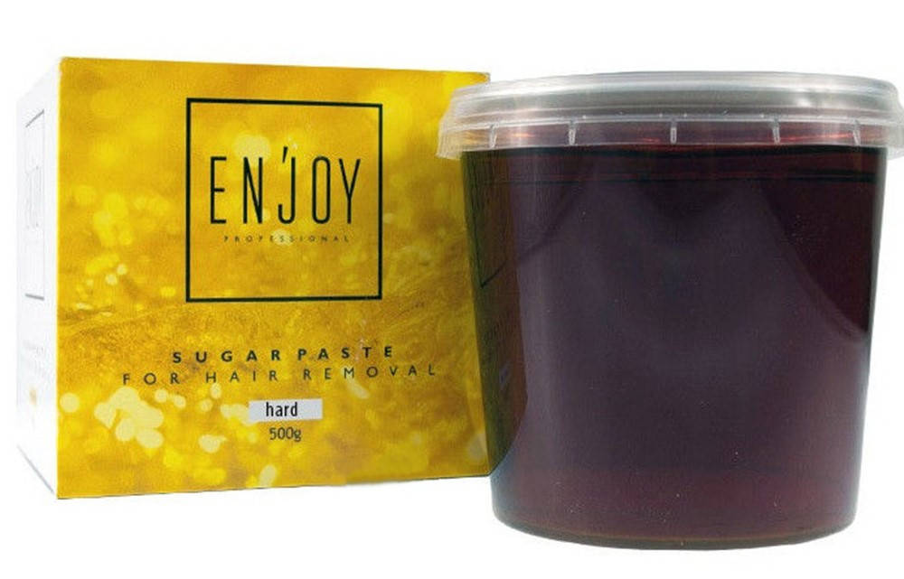 

Сахарная паста профессиональная для шугаринга сахарной депиляции Enjoy 500 г HARD плотная