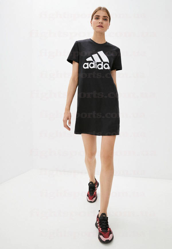 

Женское летнее спортивное платье Адидас Adidas Черный L