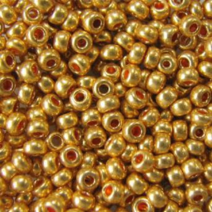 

Бисер 18581 Чешский Preciosa 10/0, Солгель Металлик CSM, Золотой, Круглый, (УТ100009345)