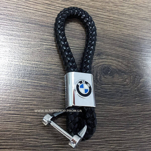 

Плетенный брелок с логотипом бмв bmw, Черный