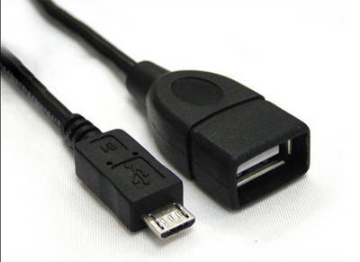 

OTG-кабель microUSB-USB (прямой), Черный