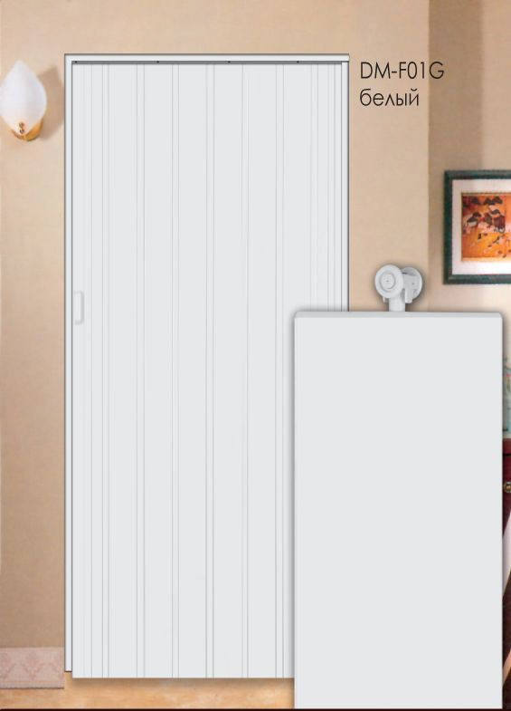 

Дверь складная (ширма-гармошка) 86 x 203 (см) Глухая Белый