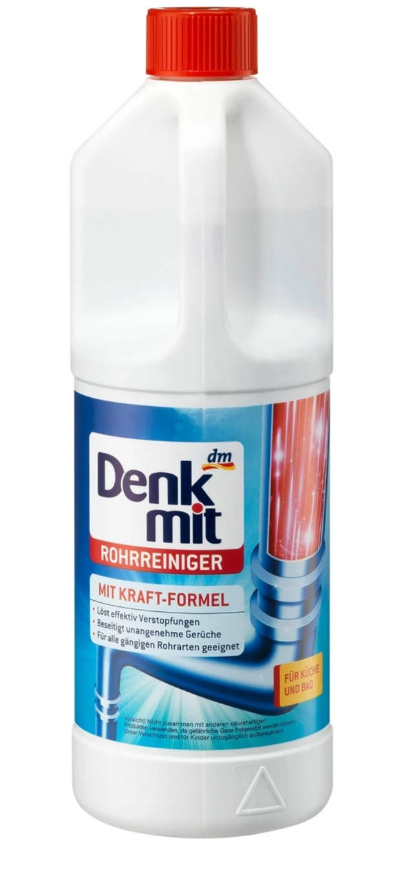 

Засіб для прочищення труб рідкий - Denkmit rohrreiniger. 1 л.