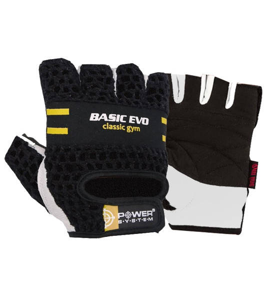 

Перчатки для фитнеса и тяжелой атлетики Power System Basic EVO PS-2100 Black Yellow Line XS