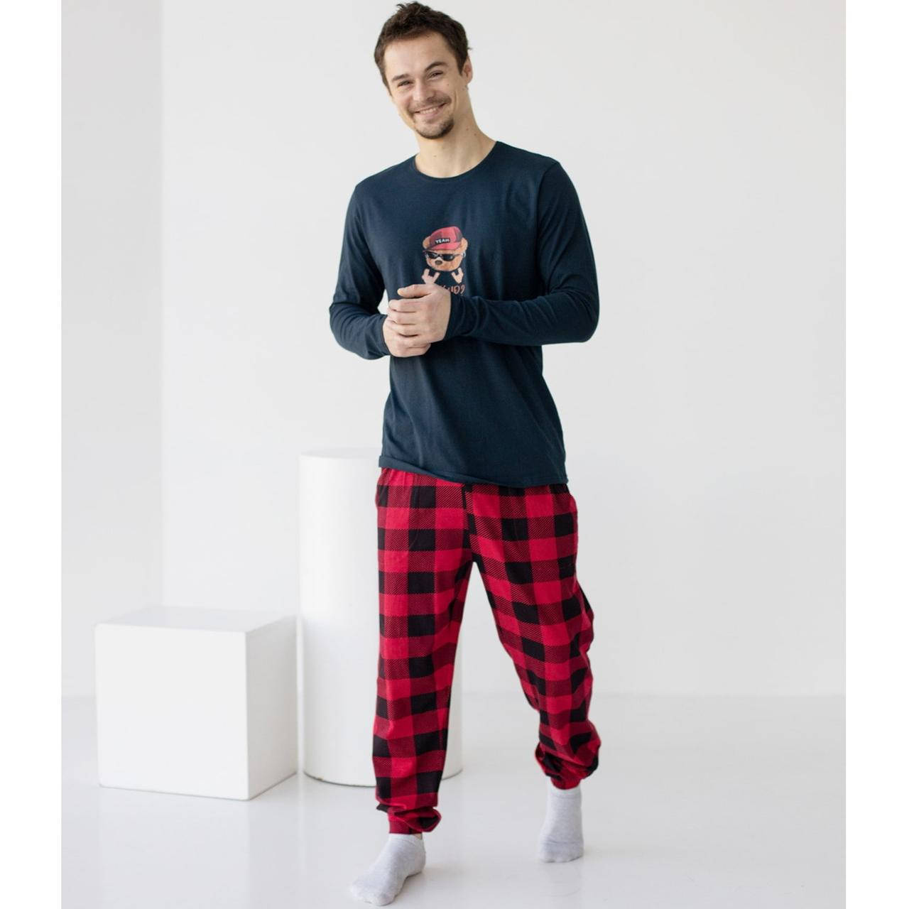 

Мужская пижама Мишка Was Up Nicoletta, Синий, 2XL