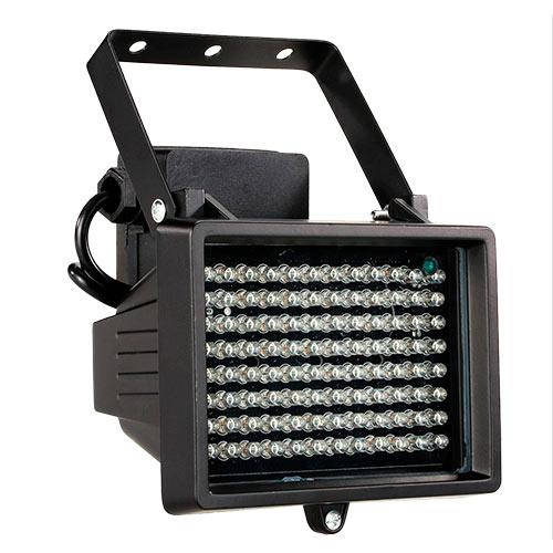 

Прожектор инфракрасный ИК для камер 96LED 60м уличный, черный