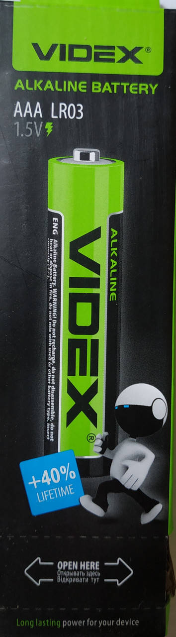 

Батарейка щелочная Videx LR03/AAA 4pcs SHRINK