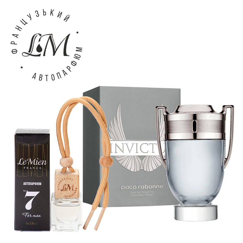 

Автопарфюм LeMien №7 Paco Rabanne Invictus освежитель воздуха в автомобиль