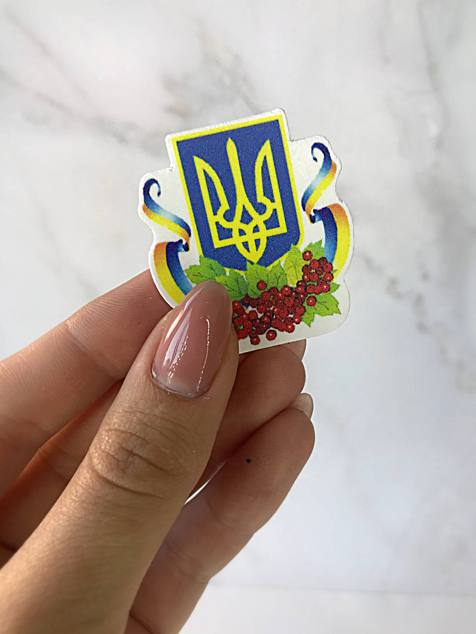 

Серединка "Тризуб", 4х3.6 см, матовая