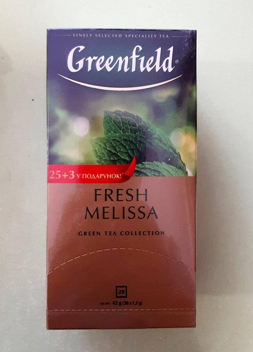 

Чай Greenfield Fresh Melissa 28 пакетиков зеленый