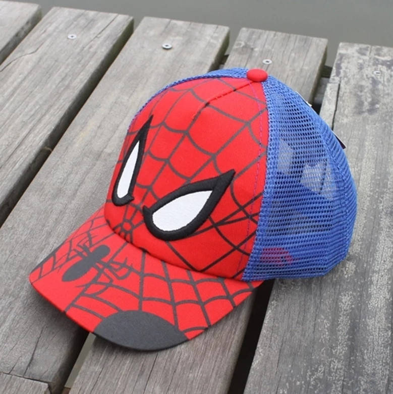 

Детская кепка Тракер Человек Паук (Spider Man) с сеточкой, Унисекс Синий