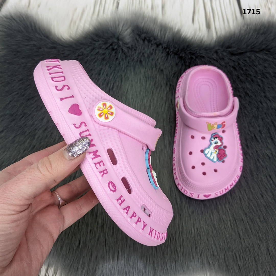 

Кроксы сабо детские для девочки розовые пенка Gipanis р-р 25-30, Розовый