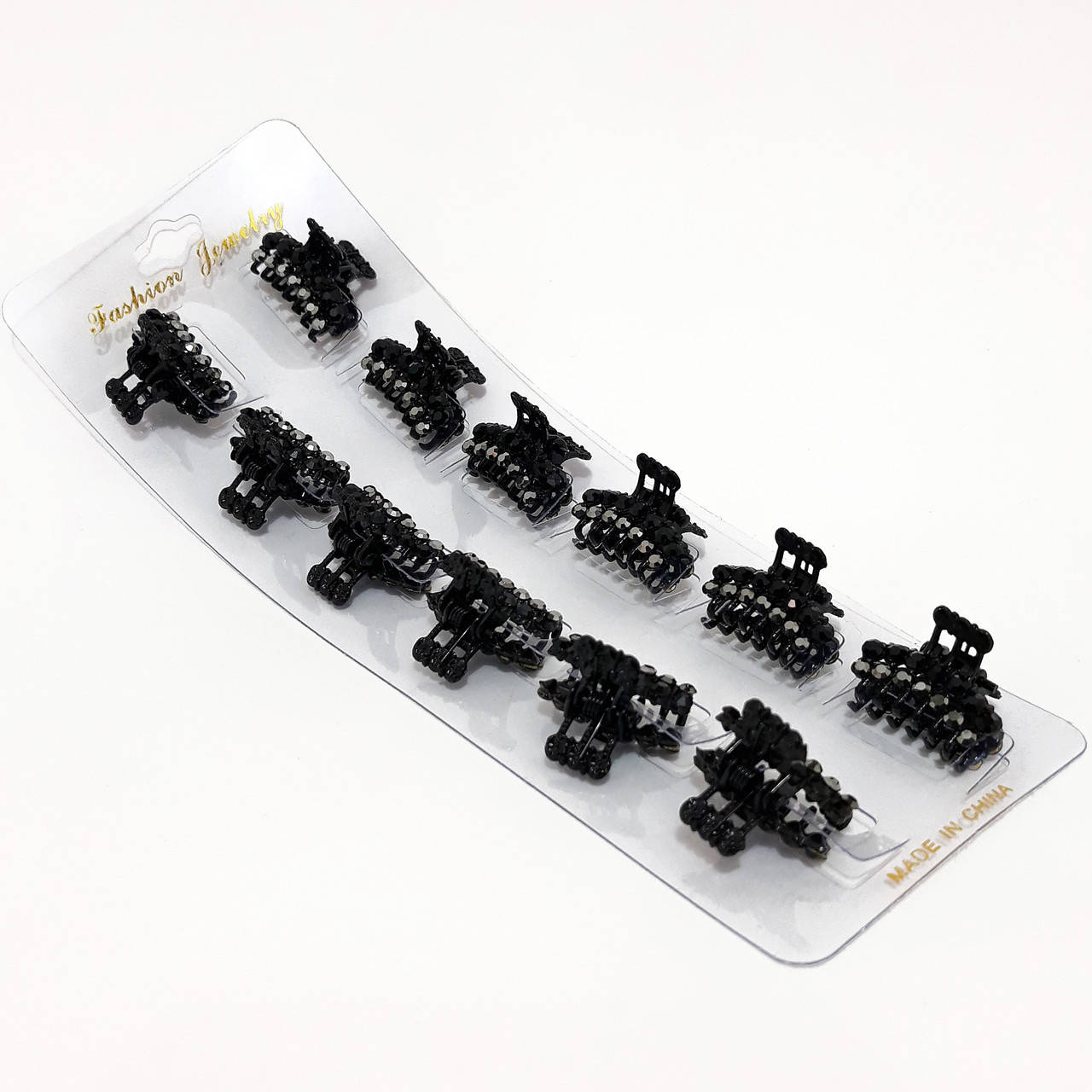 

Заколка-краб 2см для мальвинки. металлический с кристаллами