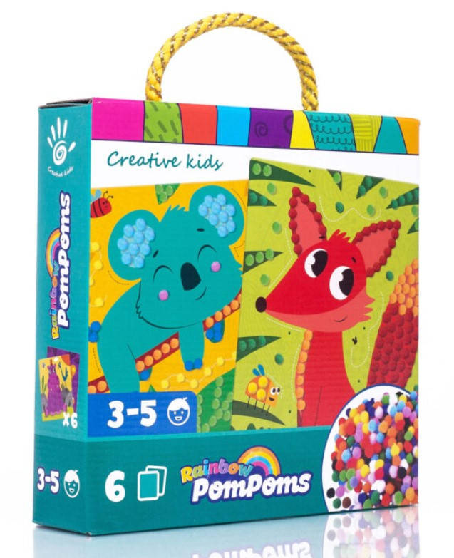 

Набор для творчества Rainbow pompoms Лисичка, VT4433-06, для детей от 3 лет
