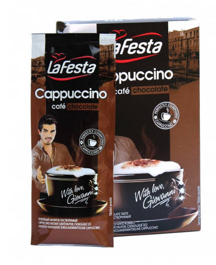 

Капучино La Festa со вкусом шоколада 10*12,5 г
