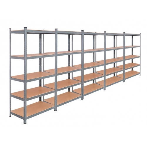 

Стеллаж металлический 5 секций 25 полок Siker