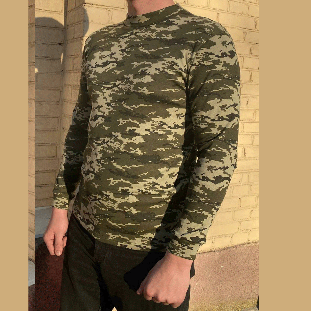 

Кофта мужская пиксельная, тактический гольф с длинным рукавом