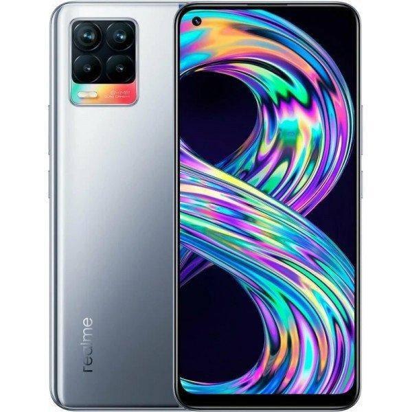 

Смартфон Realme 8 6/128GB NFC Cyber Silver Global (Код товара:19182), Серебристый