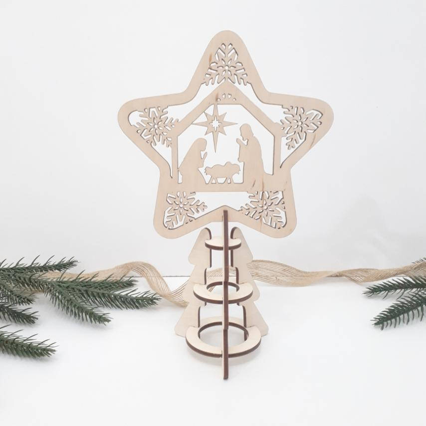 

Новогодняя Вифлеемская звезда верхушка на елку