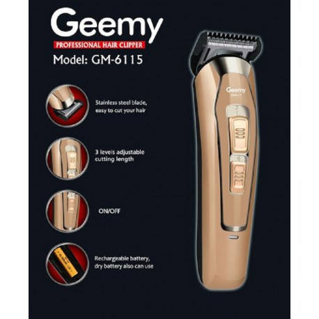 

Машинка для стрижки аккумуляторная GM6115