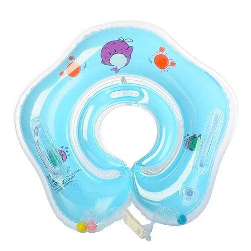 

Круг для купания с погремушкой Aqua Baby, Голубой