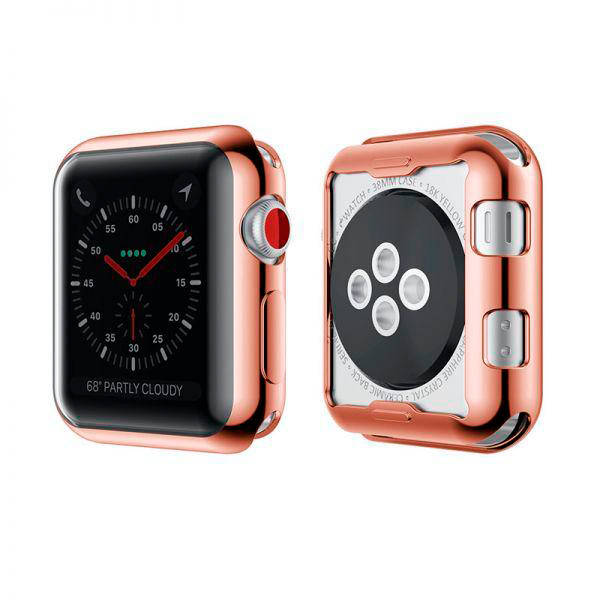 

Чехол-накладка DK Silicone Face Case для Apple Watch 38mm (rose gold)