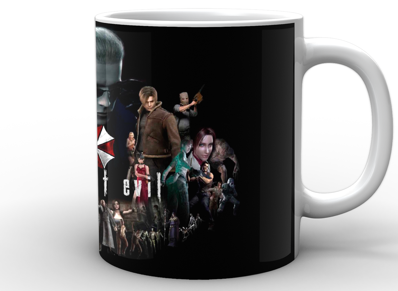 

Кружка GeekLand белая Resident Evil Обитель зла герои RE.02.002, Белый