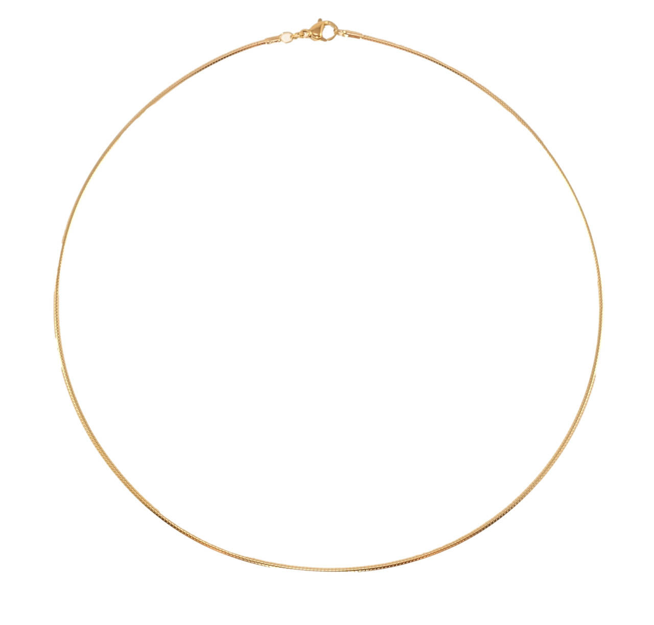 

Ожерелье Xuping Позолота 18K "Жесткий шнур" длина 41см х 2мм