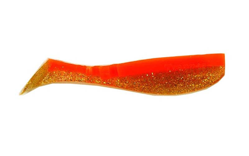 

Силиконовый виброхвост FOX 8см Trapper #010 (orange gold) (20шт)