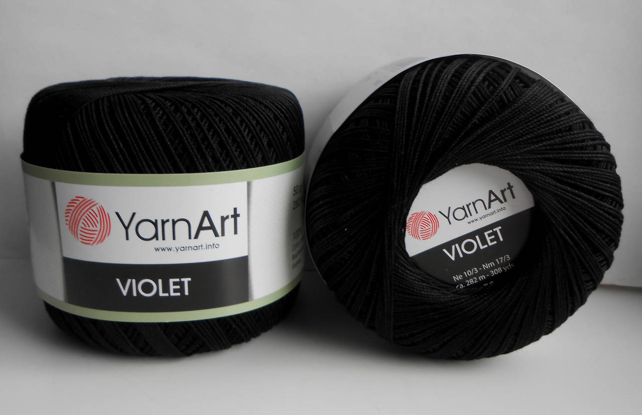 

Пряжа ЯрнАрт Виолет (YarnArt Violet) №999, Черный