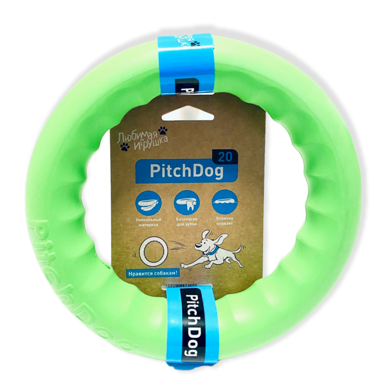 

Игрушка для собак кольцо для апортировки Collar PitchDog 20 см