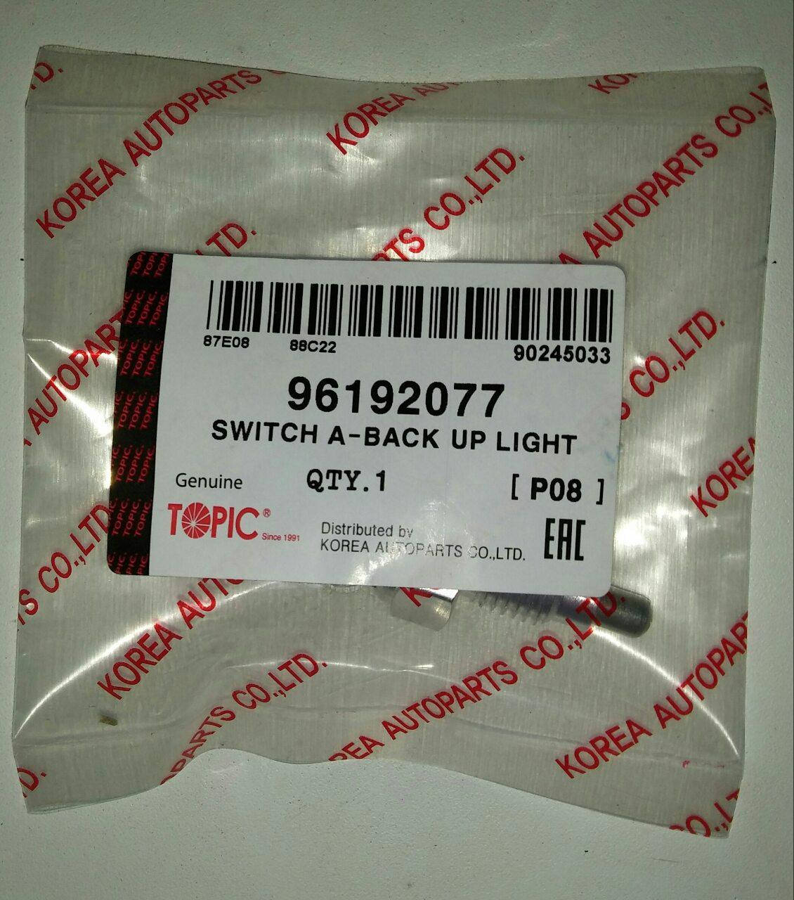 

Датчик света заднего хода Ланос Сенс Нексия Авео Лачетти Нубира Матиз SWITCH Корея 96192077