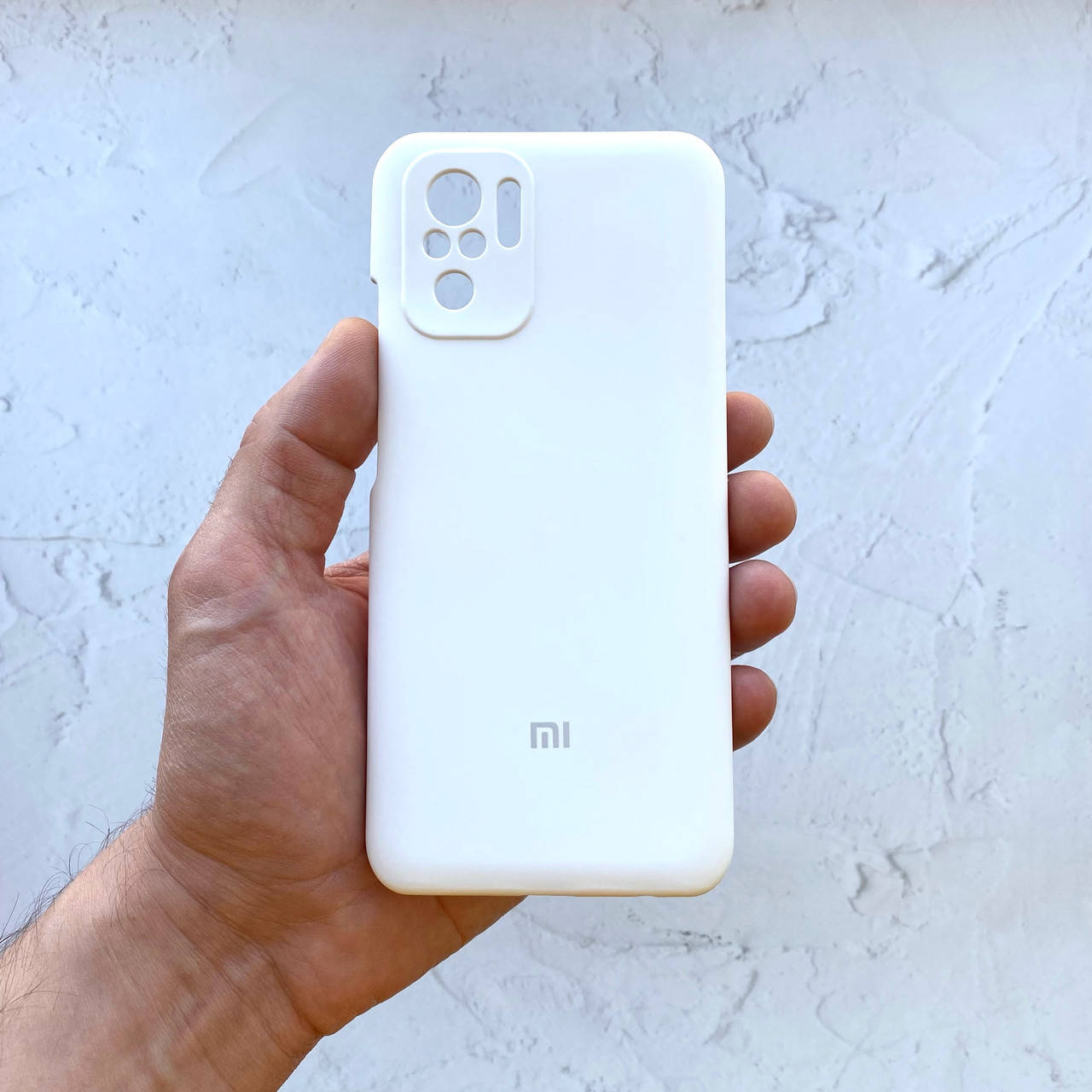 

Чехол на Xiaomi Redmi Note 10 | 10S Full Silicone Case белый силиконовый (для сяоми редми нот ксяоми ноут)