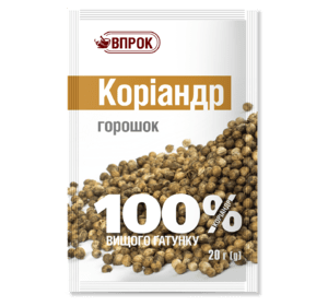 

Кориандр целый 20 г ТМ "Впрок"