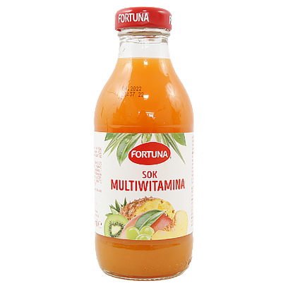 

Сік-нектар Фортуна мультивітамін Fortuna multiwitamina 300g 15шт/ящ (Код : 00-00004407)