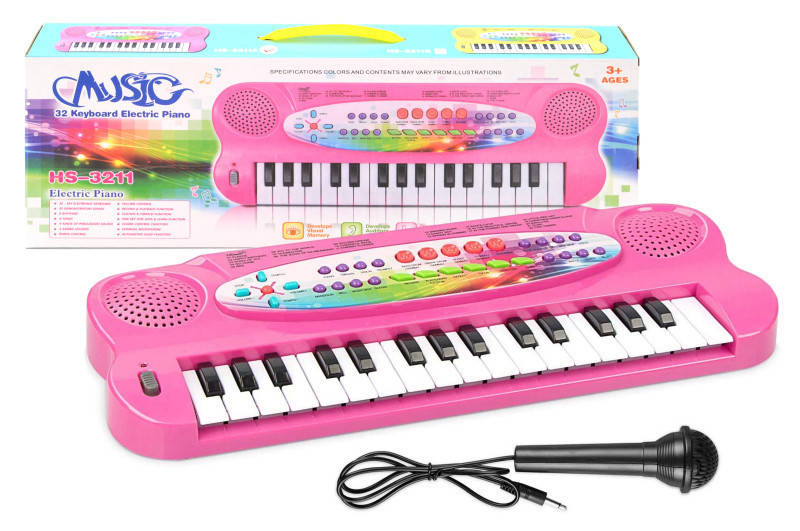 

Піаніно дитяче з мікрофоном та зарядкою 32 клавіші HS3211AB