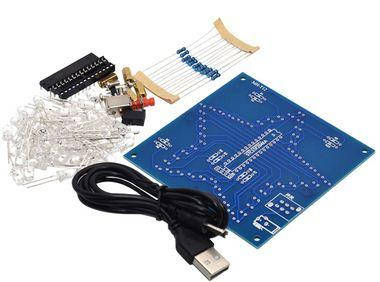 

Радиоконструктор Пятиконечная звезда RGB LED (51светодиод)