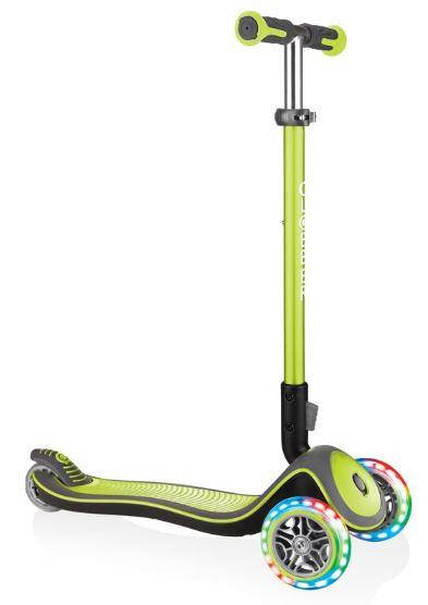 

Детский самокат Globber Elite Deluxe Lights Lime Green, Салатовый